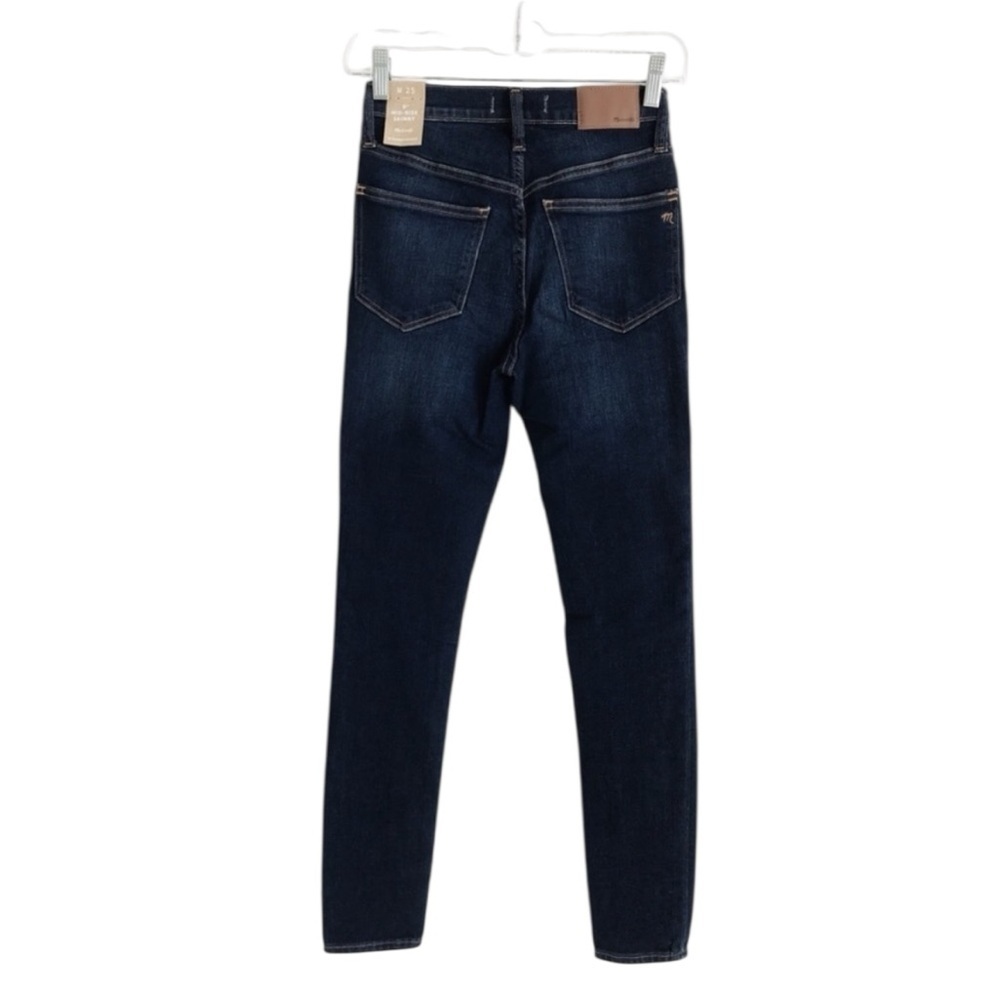 Madewell NWT Indigo 9” Mid Rise Skinny Jeans Sz 26 - Picture 4 of 12